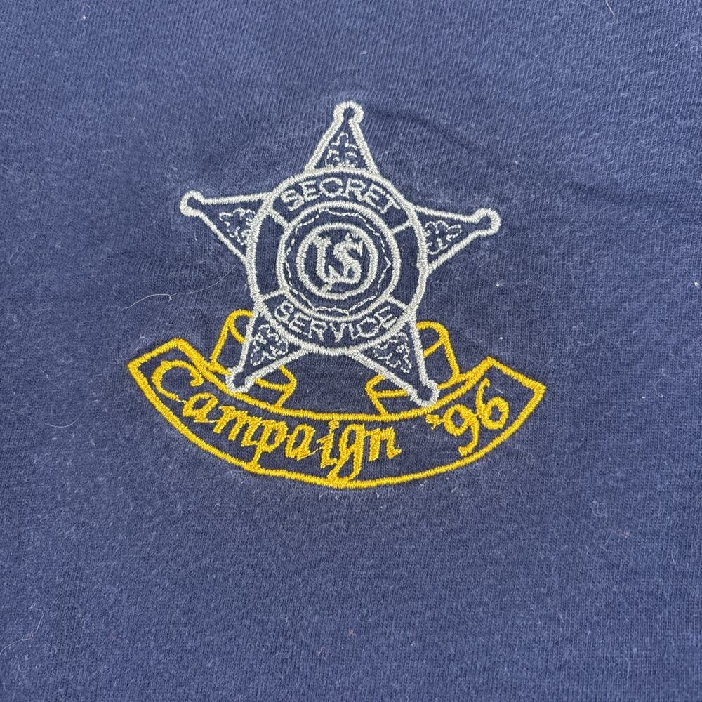 Vintage 1996 Secret Service T-shirt Men’s Blue Single Stitch XL